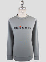 Kiton Gray Cotton Ea Sweater Crewneck