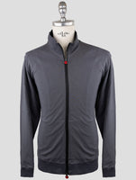 Kiton Gray Cotton Ea Sweater Full Zip