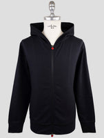 Kiton Black Cotton Ea Sweater Full Zip