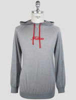 Kiton Gray Cashmere Silk Sweater Crewneck