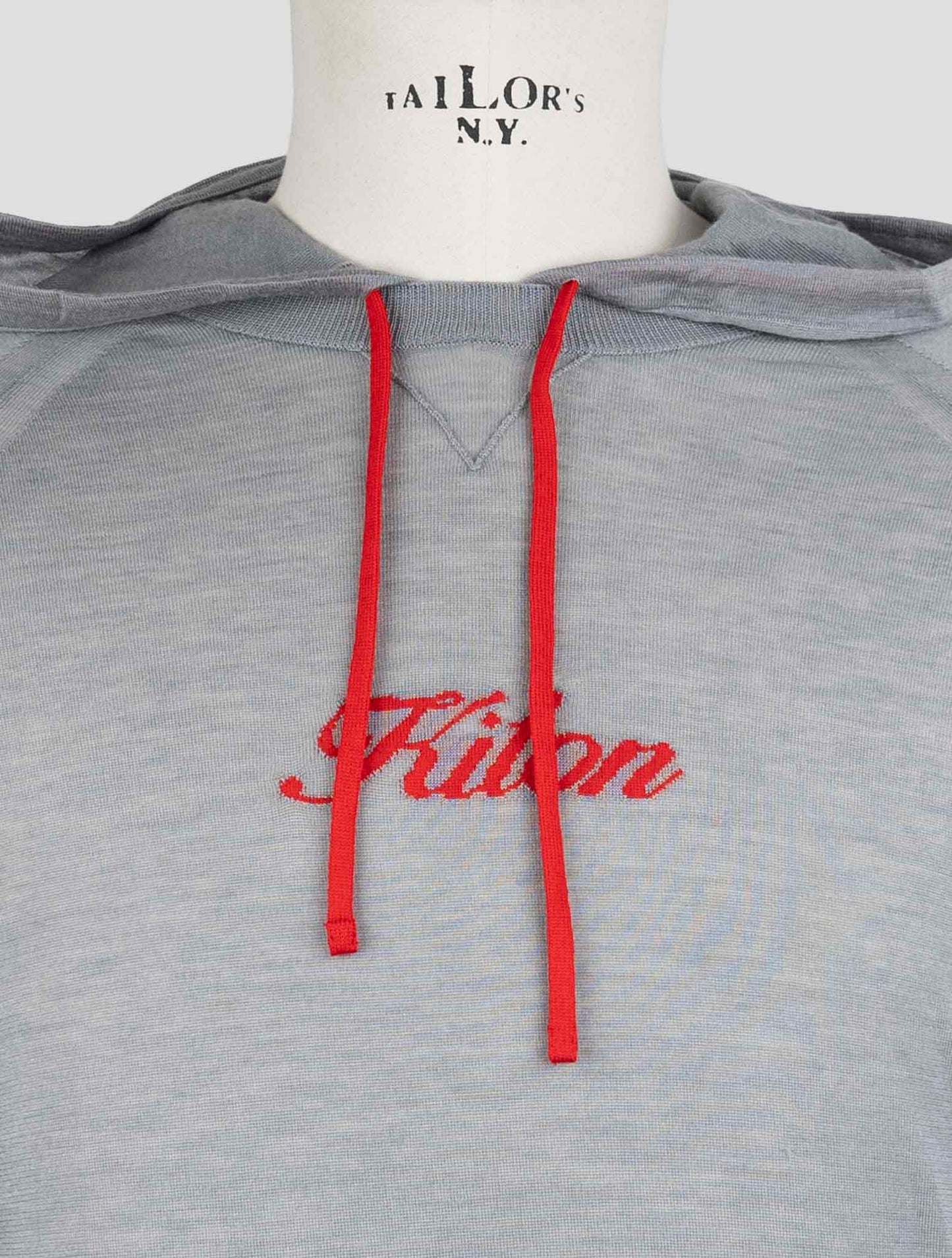Kiton Gray Cashmere Silk Sweater Crewneck