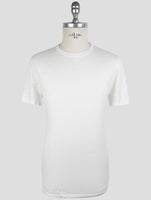 Kiton White Cotton Cashmere  T-Shirt
