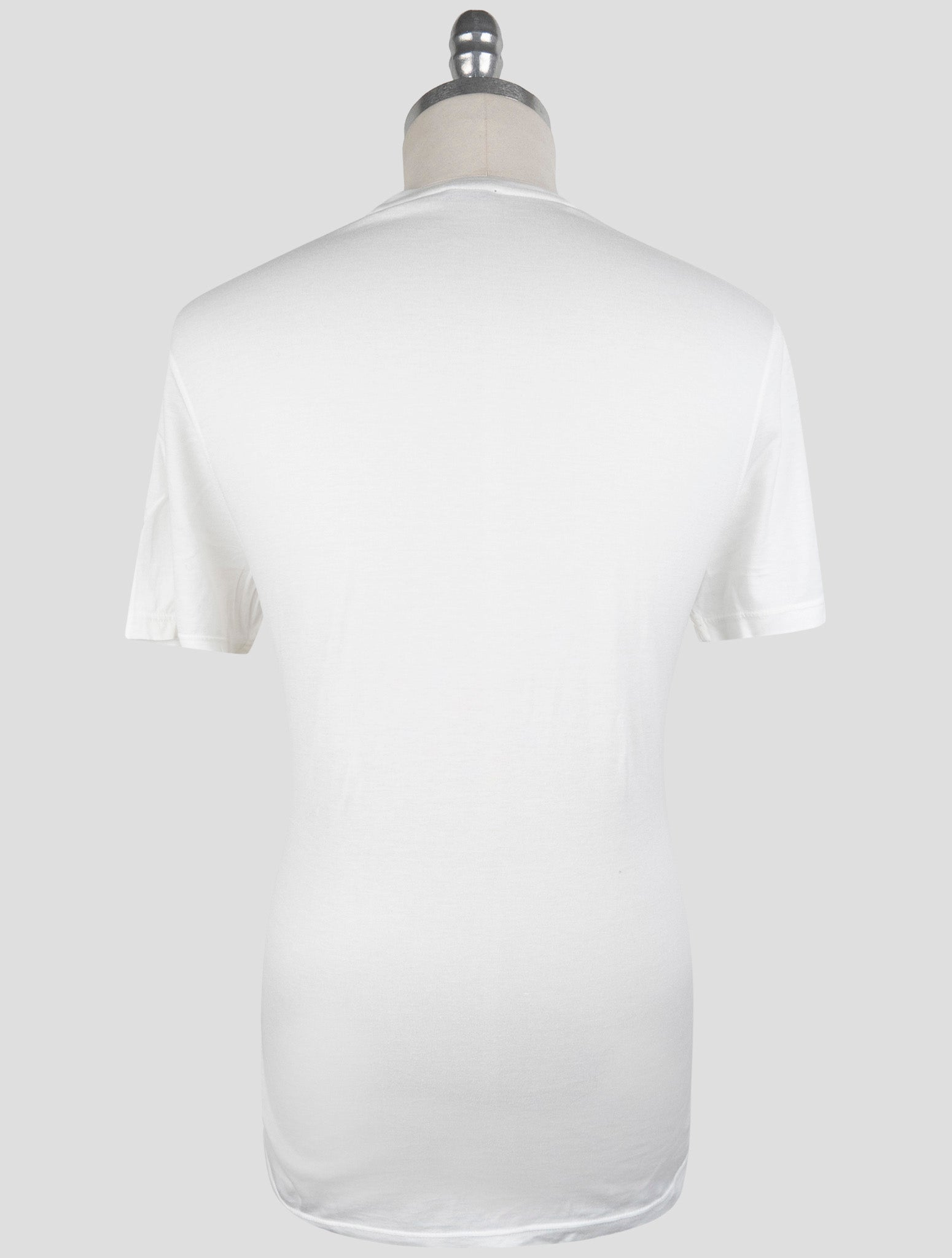 Kiton White Cotton Cashmere  T-Shirt