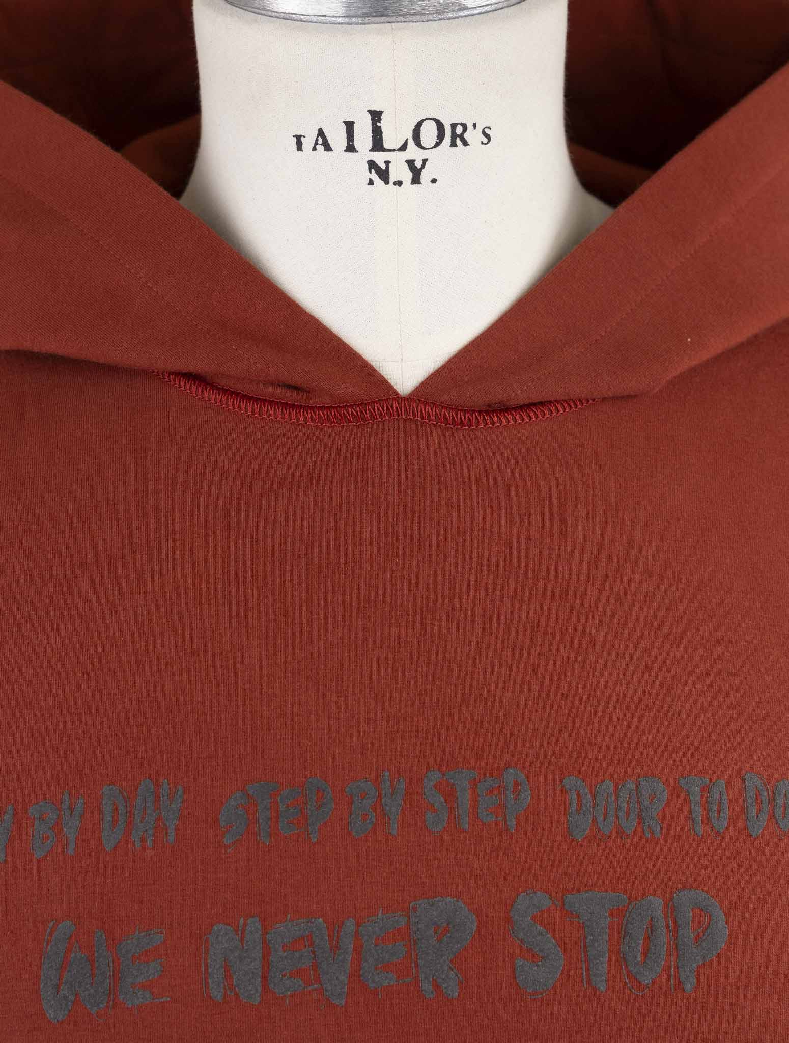 Kiton Red Cotton Ea Sweater Full Zip