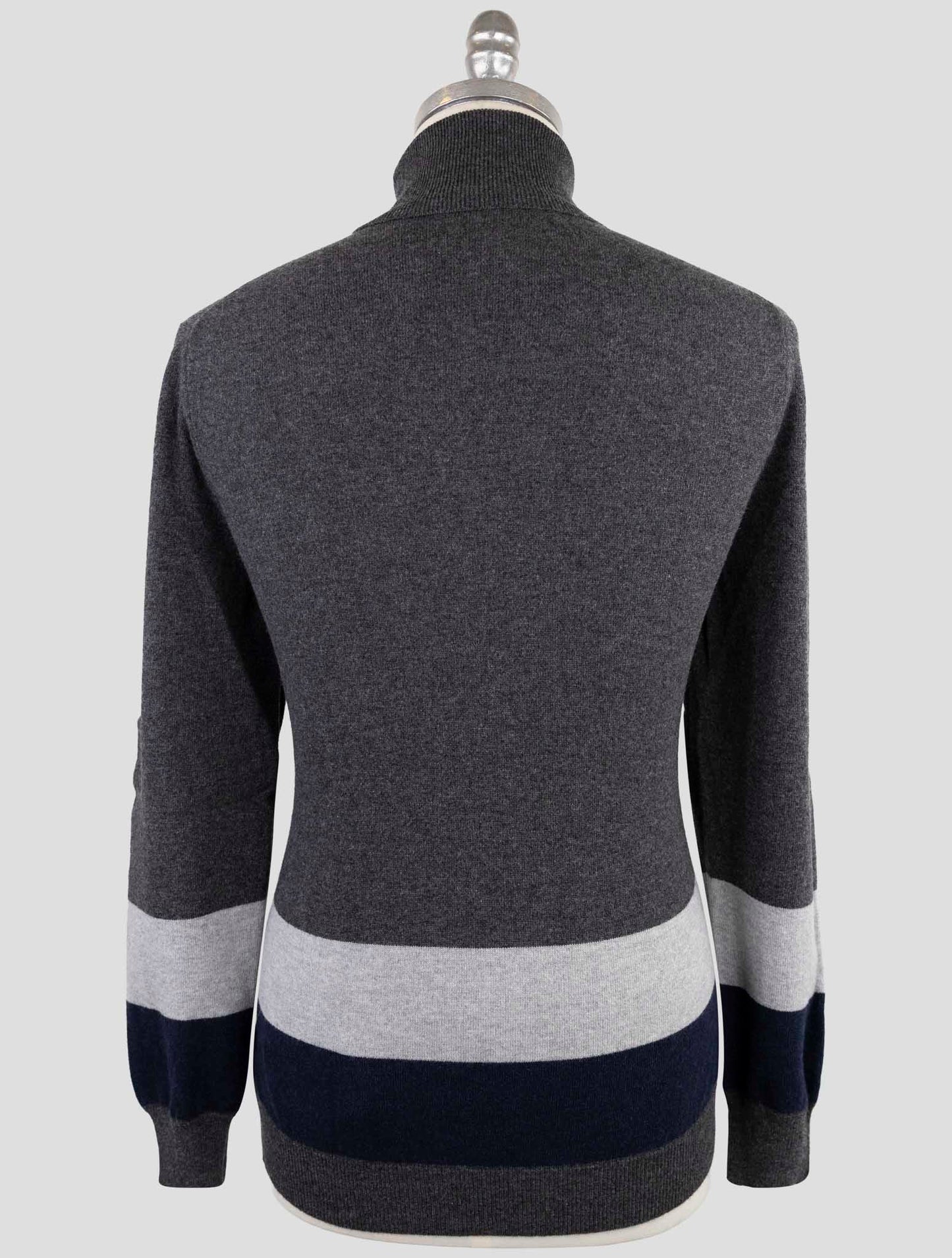 Kiton Gray Cashmere Sweater Turtleneck