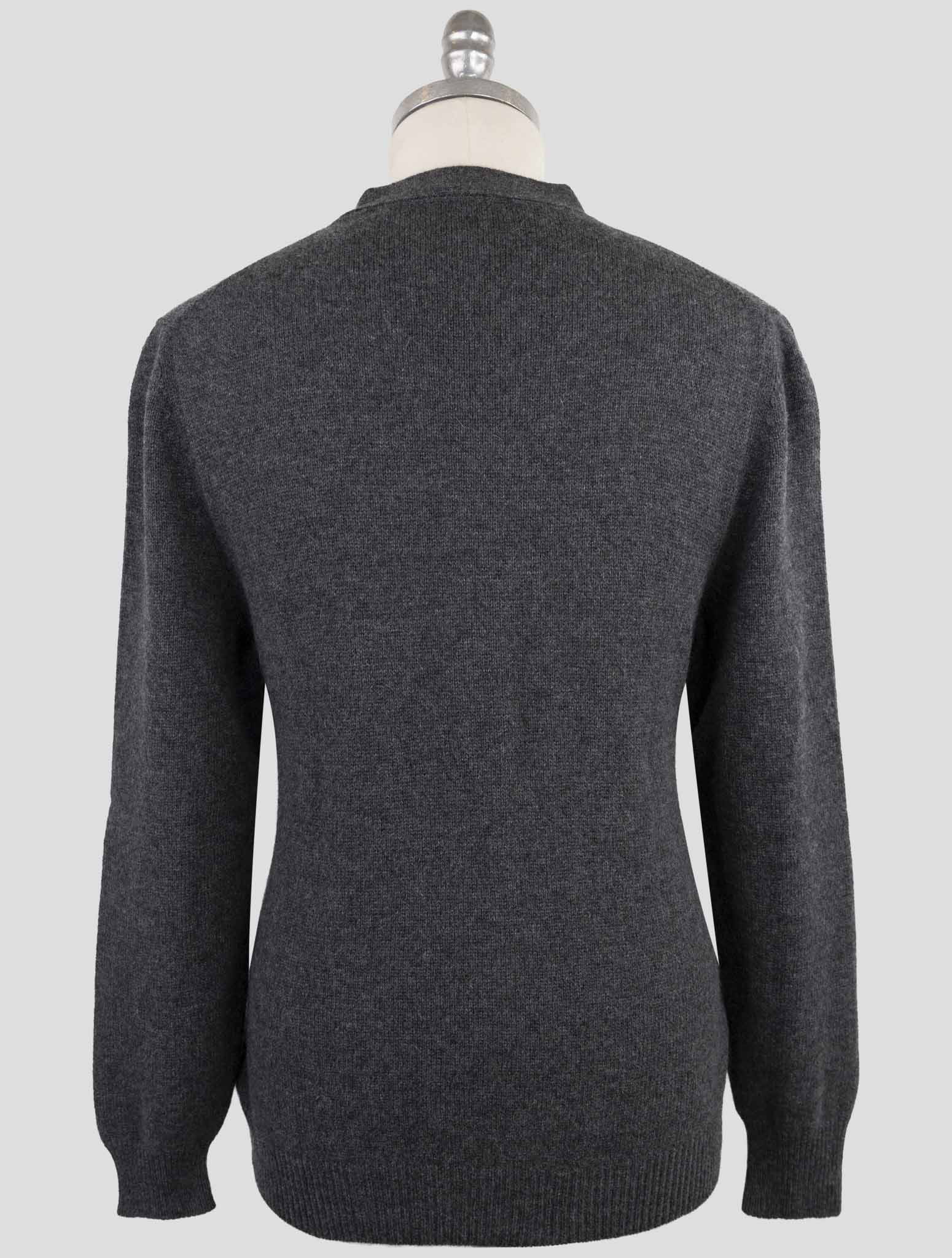 Kiton Gray Cashmere Sweater Cardigan