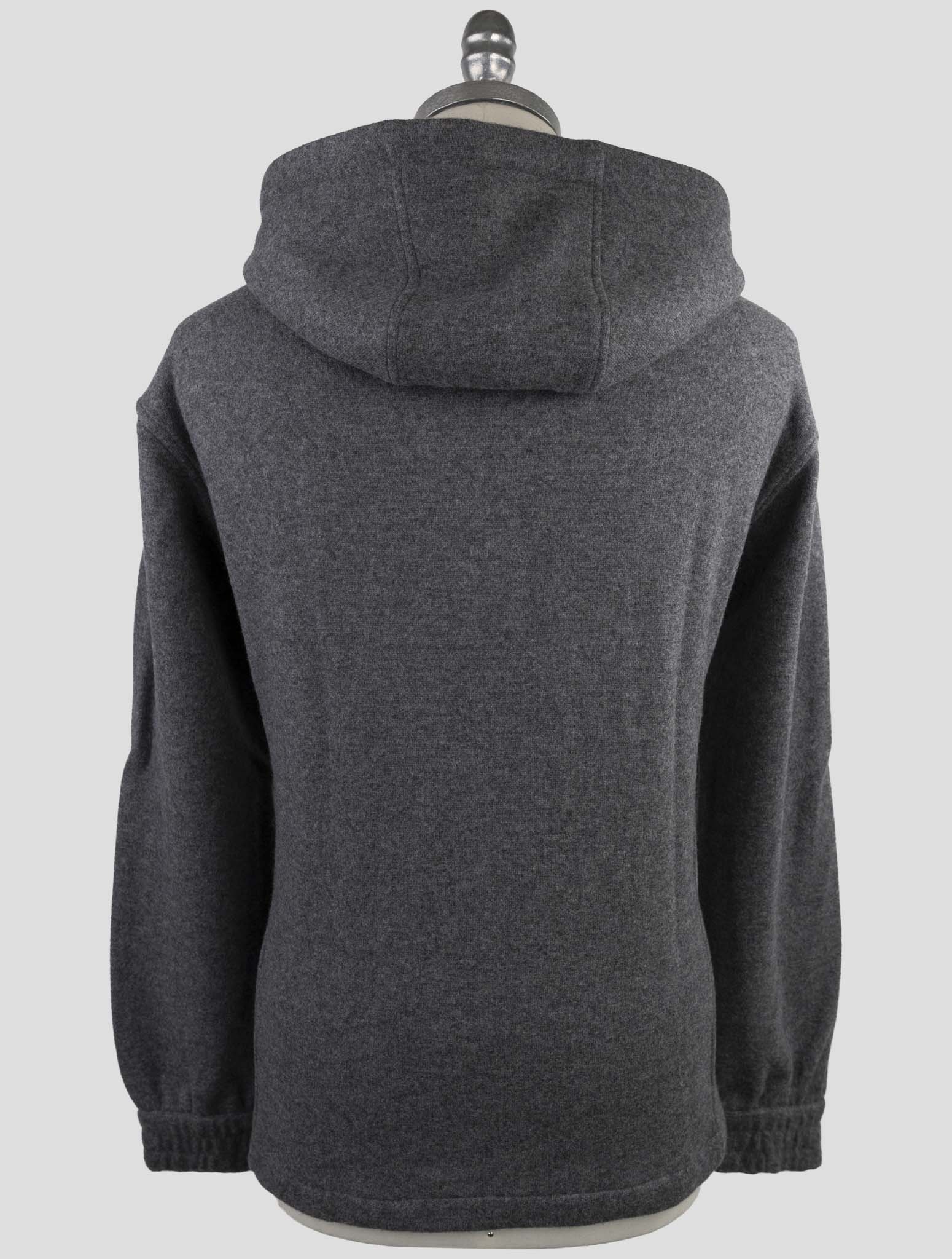 Kiton Gray Cashmere Pa Sweater Full Zip