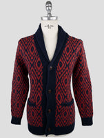Kiton Blue Cashmere Sweater Cardigan