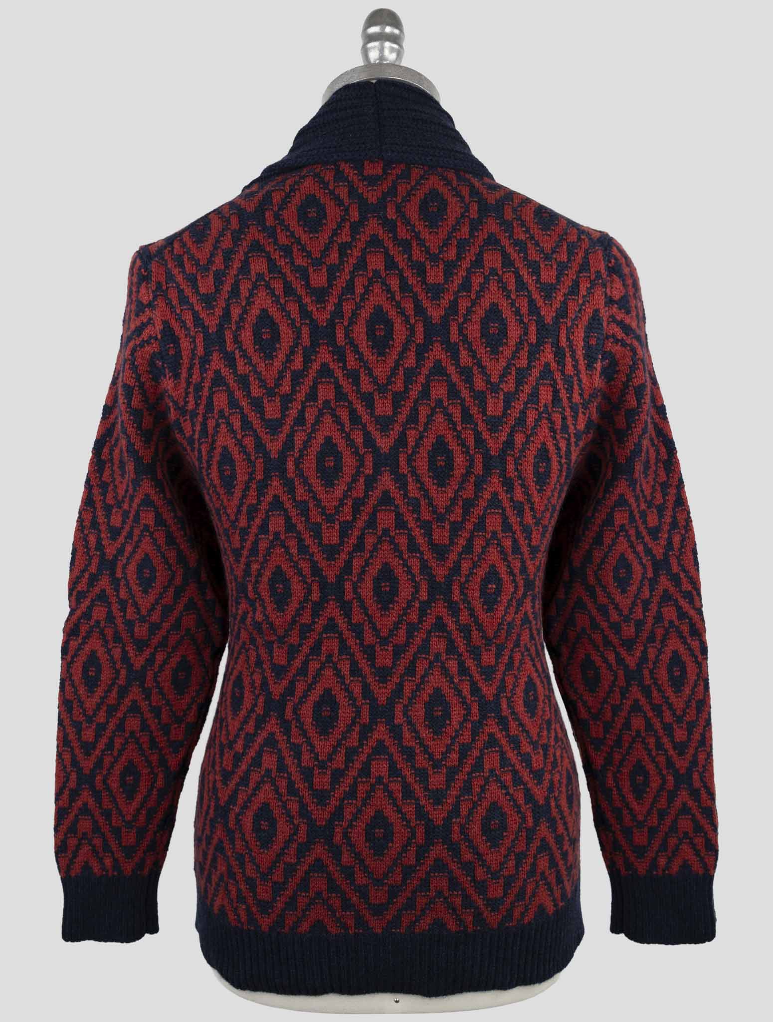 Kiton Blue Cashmere Sweater Cardigan