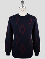 Kiton Blue Cashmere Sweater Crewneck