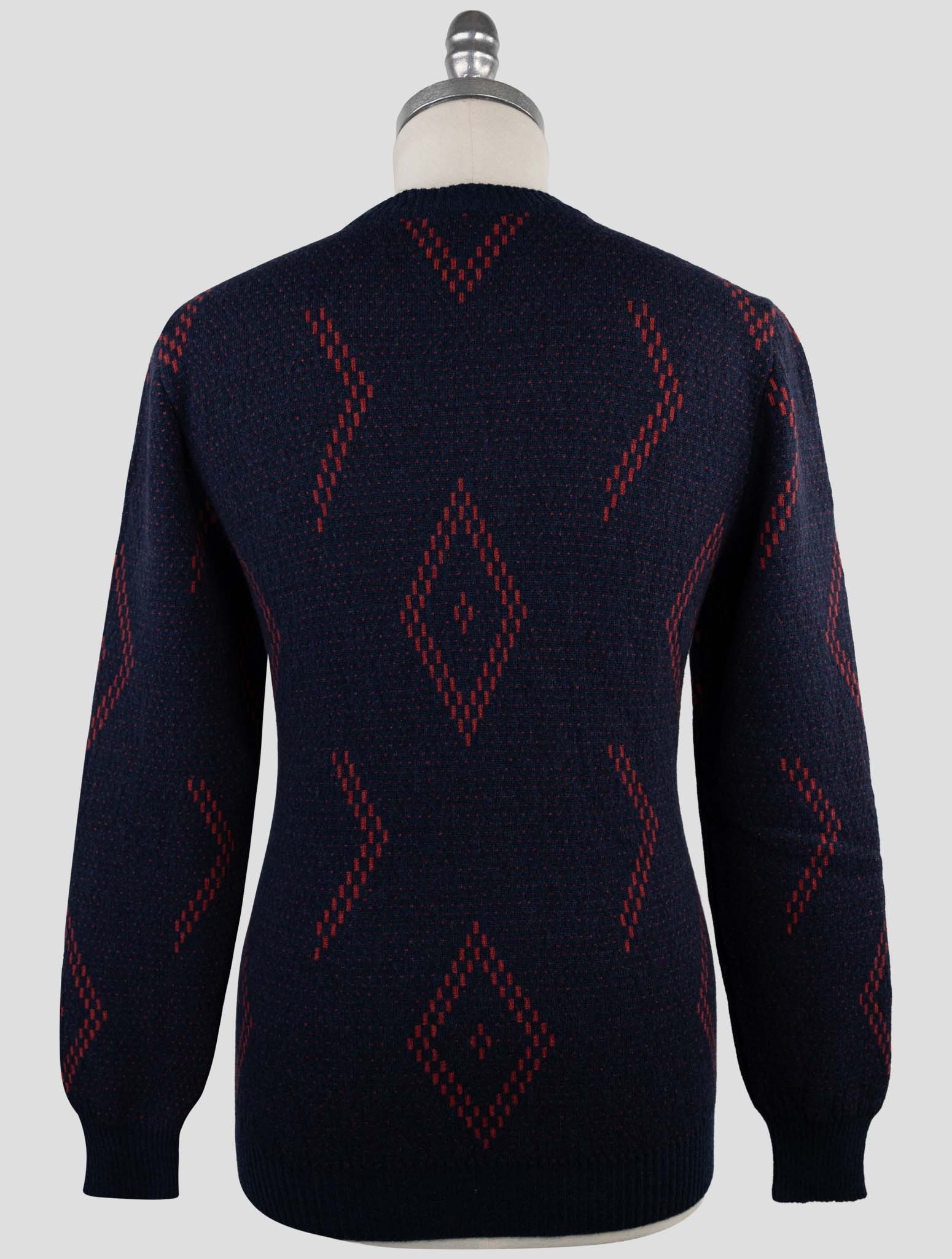 Kiton Blue Cashmere Sweater Crewneck