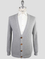 Kiton Gray Cashmere Sweater Cardigan