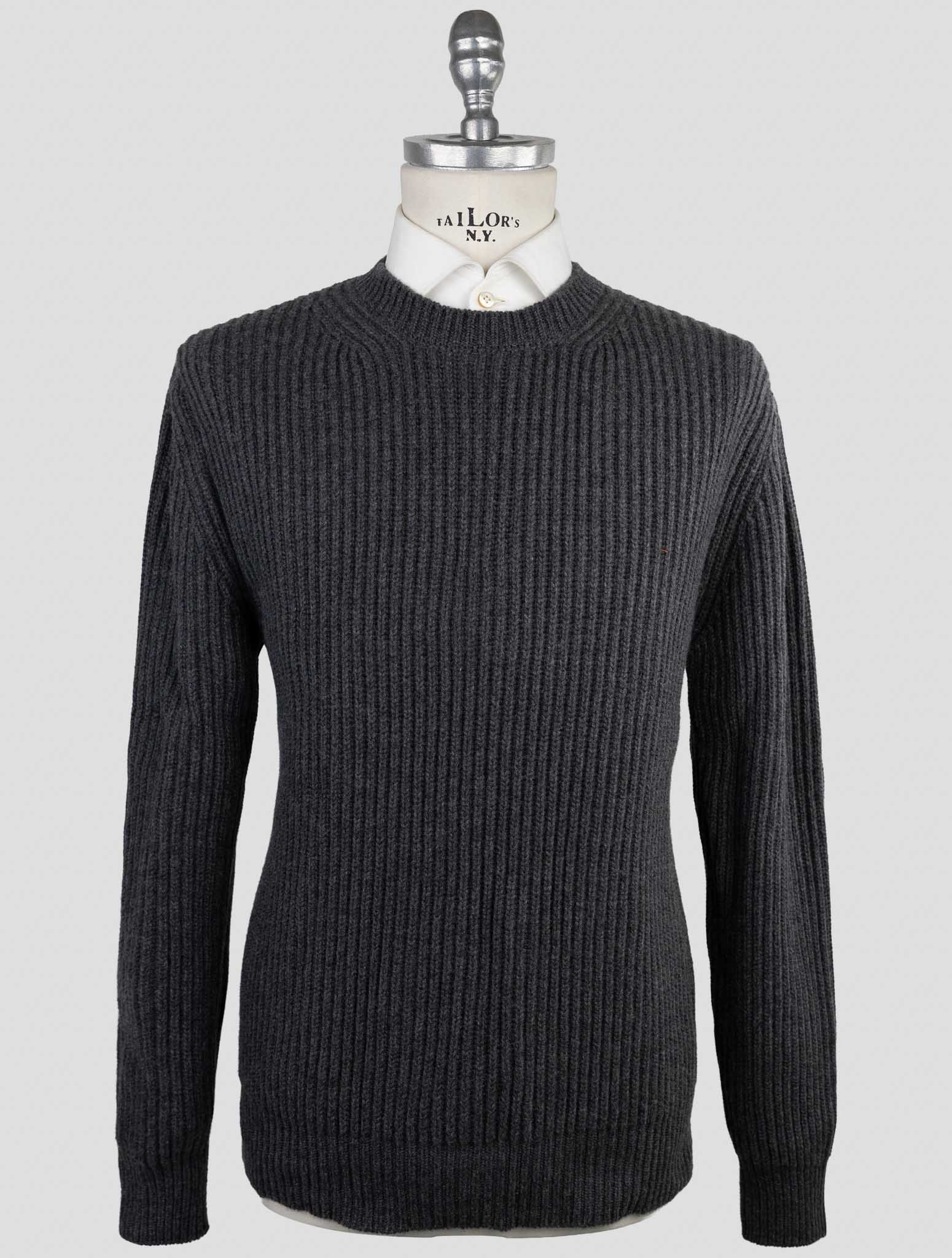 Kiton Gray Cashmere Sweater Crewneck