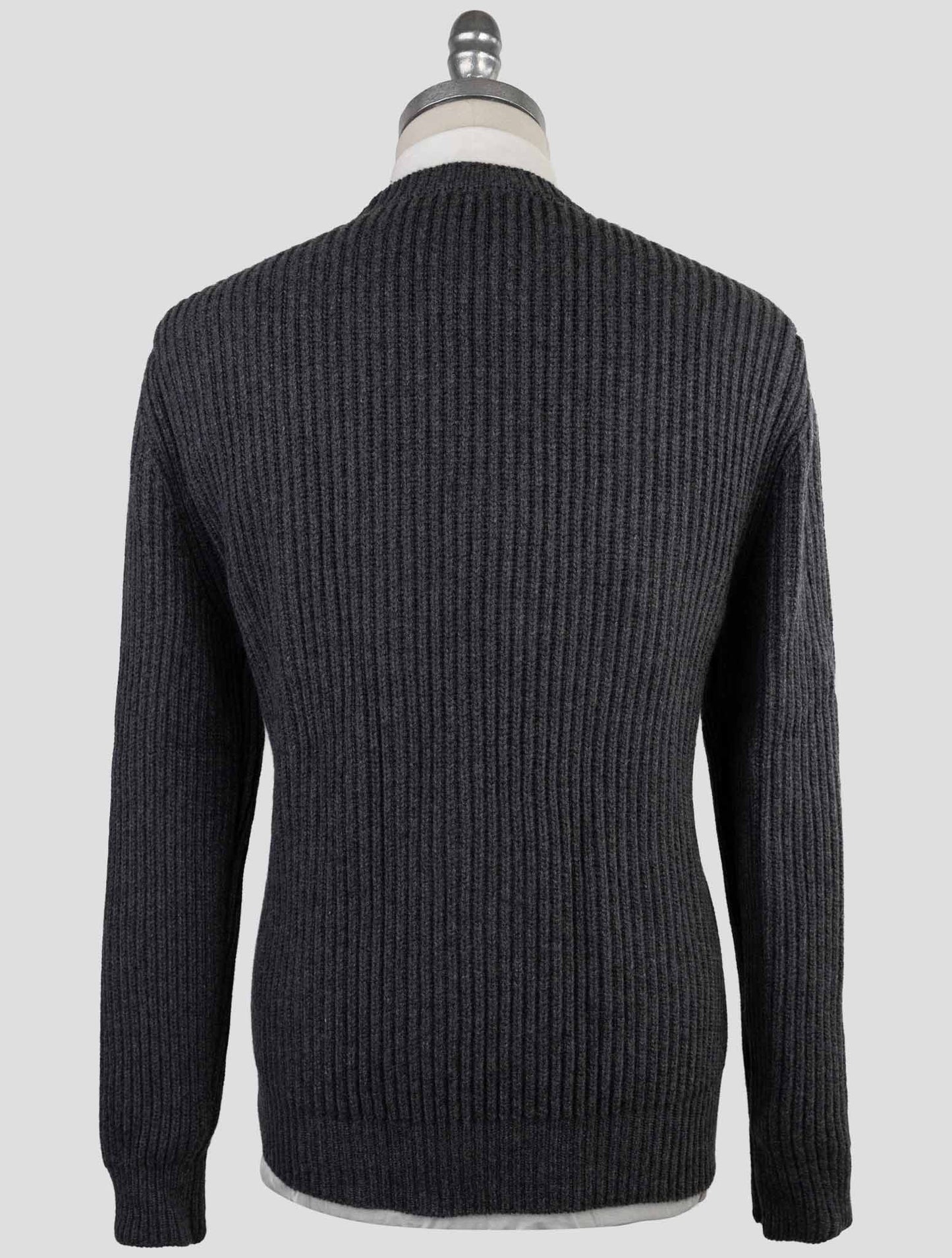 Kiton Gray Cashmere Sweater Crewneck