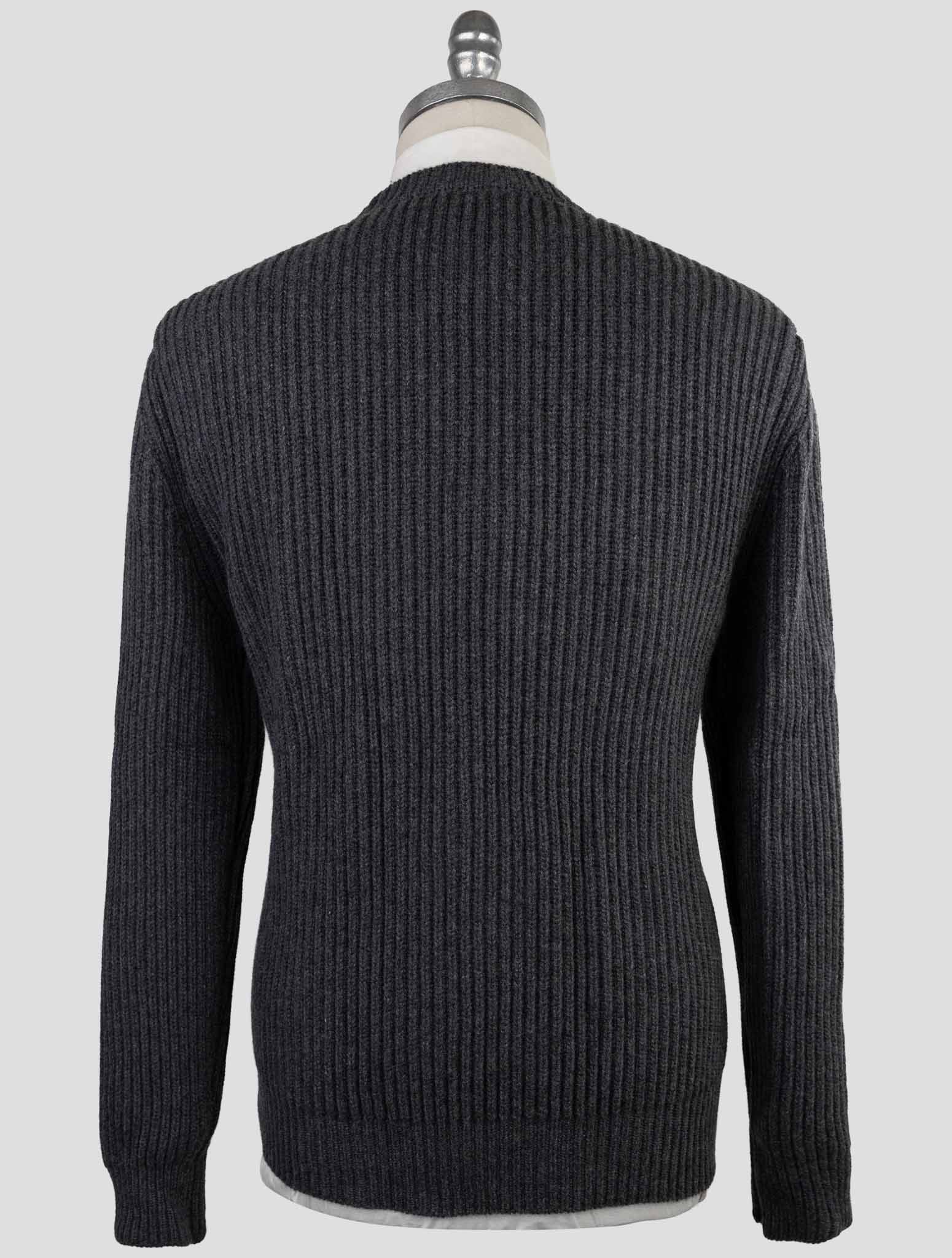 Kiton Gray Cashmere Sweater Crewneck