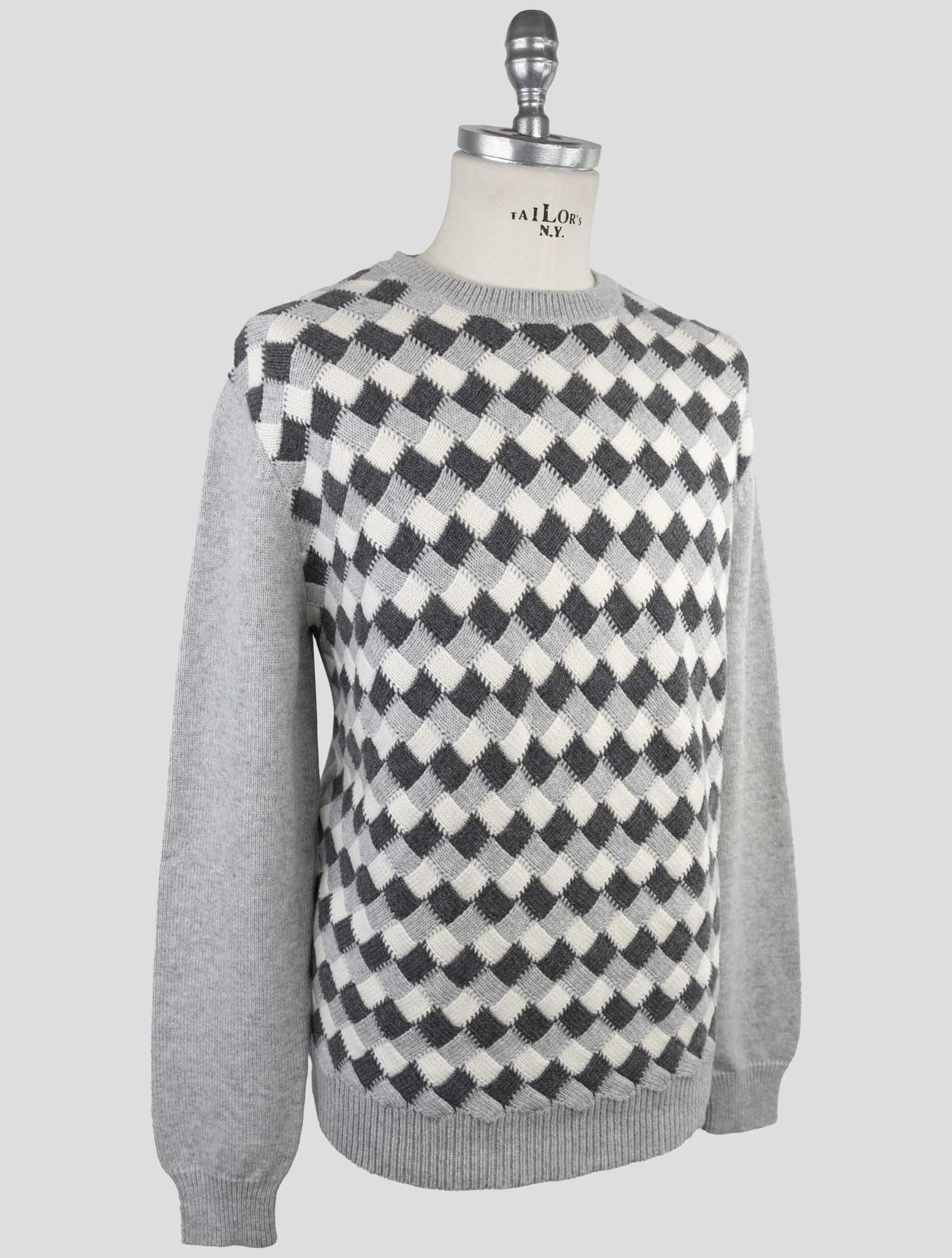 Kiton Gray Cashmere Sweater Crewneck