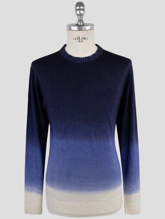 Kiton Multicolor Cashmere Silk Sweater Crewneck