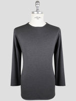 Kiton Gray Cashmere Silk Sweater Crewneck