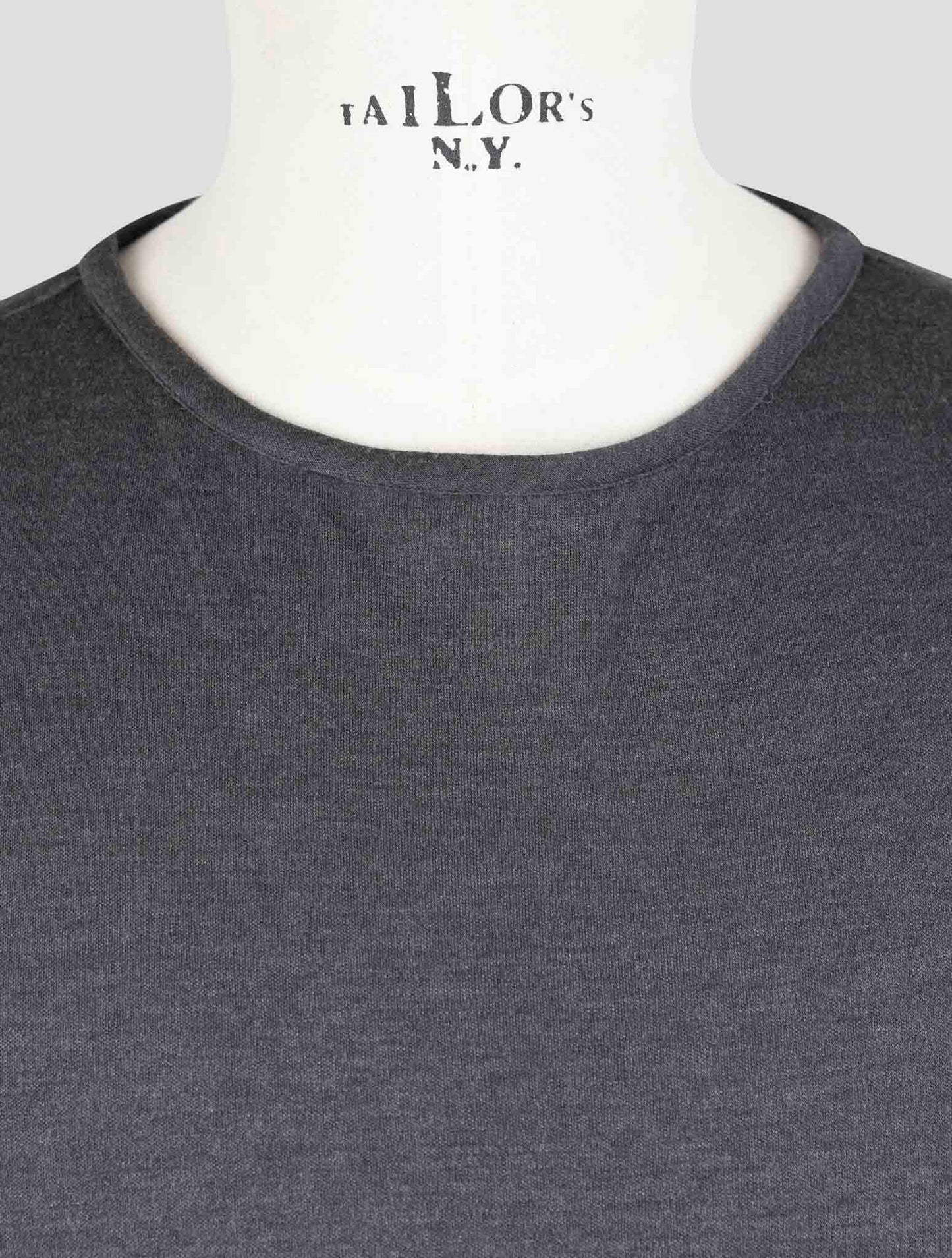 Kiton Gray Cashmere Silk Sweater Crewneck