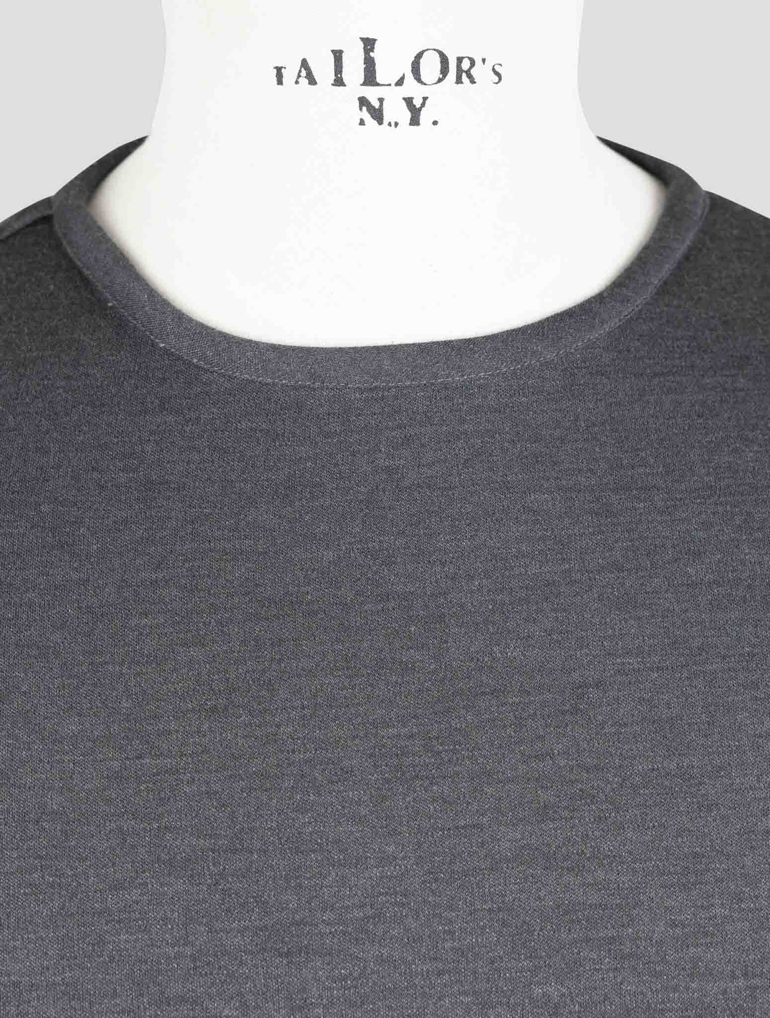 Kiton Dark Gray Cashmere Silk Sweater Crewneck