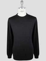 Kiton Dark Gray Wool 14 Micron Sweater Crewneck