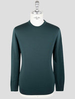 Kiton Green Wool 14 Micron Sweater Crewneck