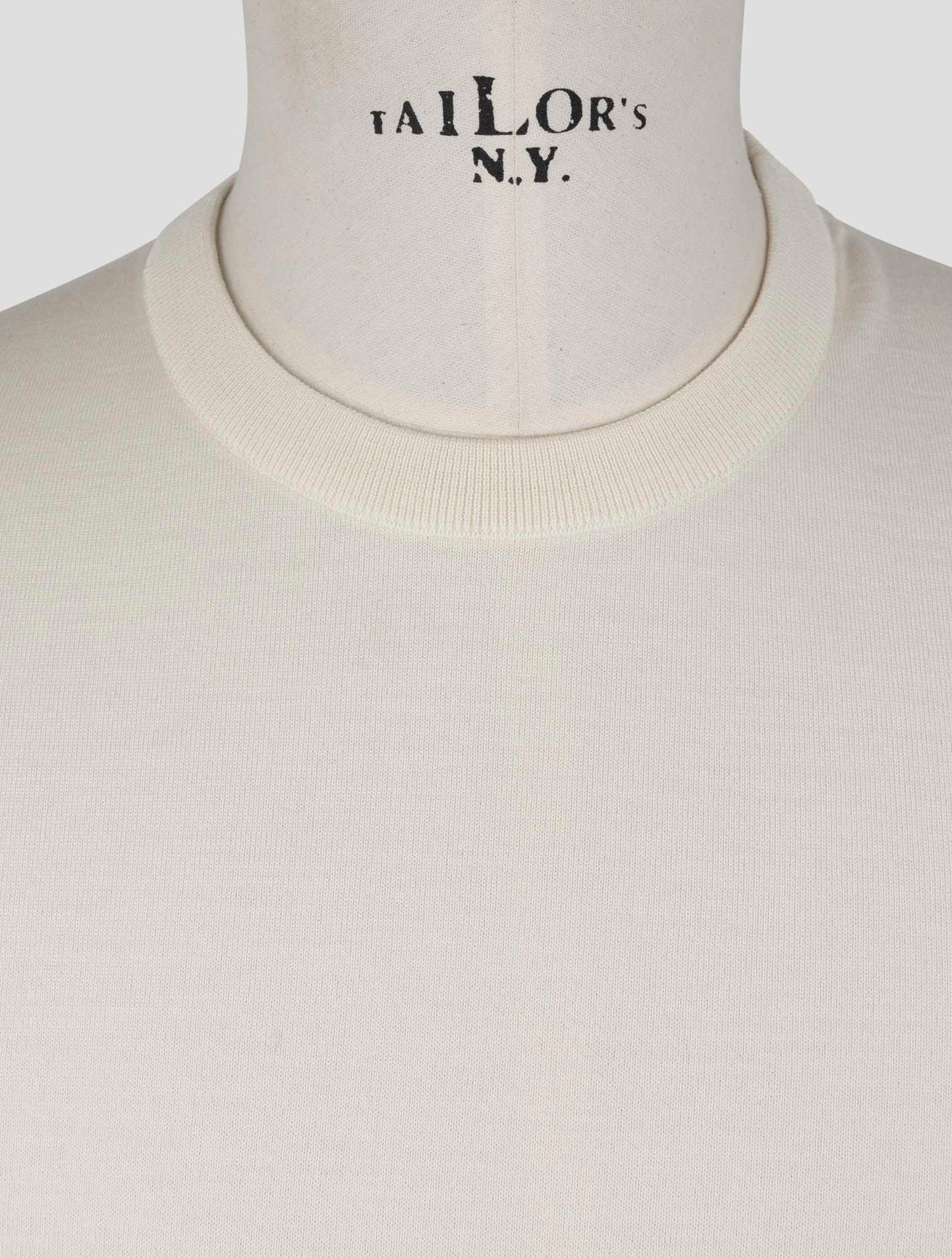 Kiton Beige Wool 14 Micron Sweater Crewneck