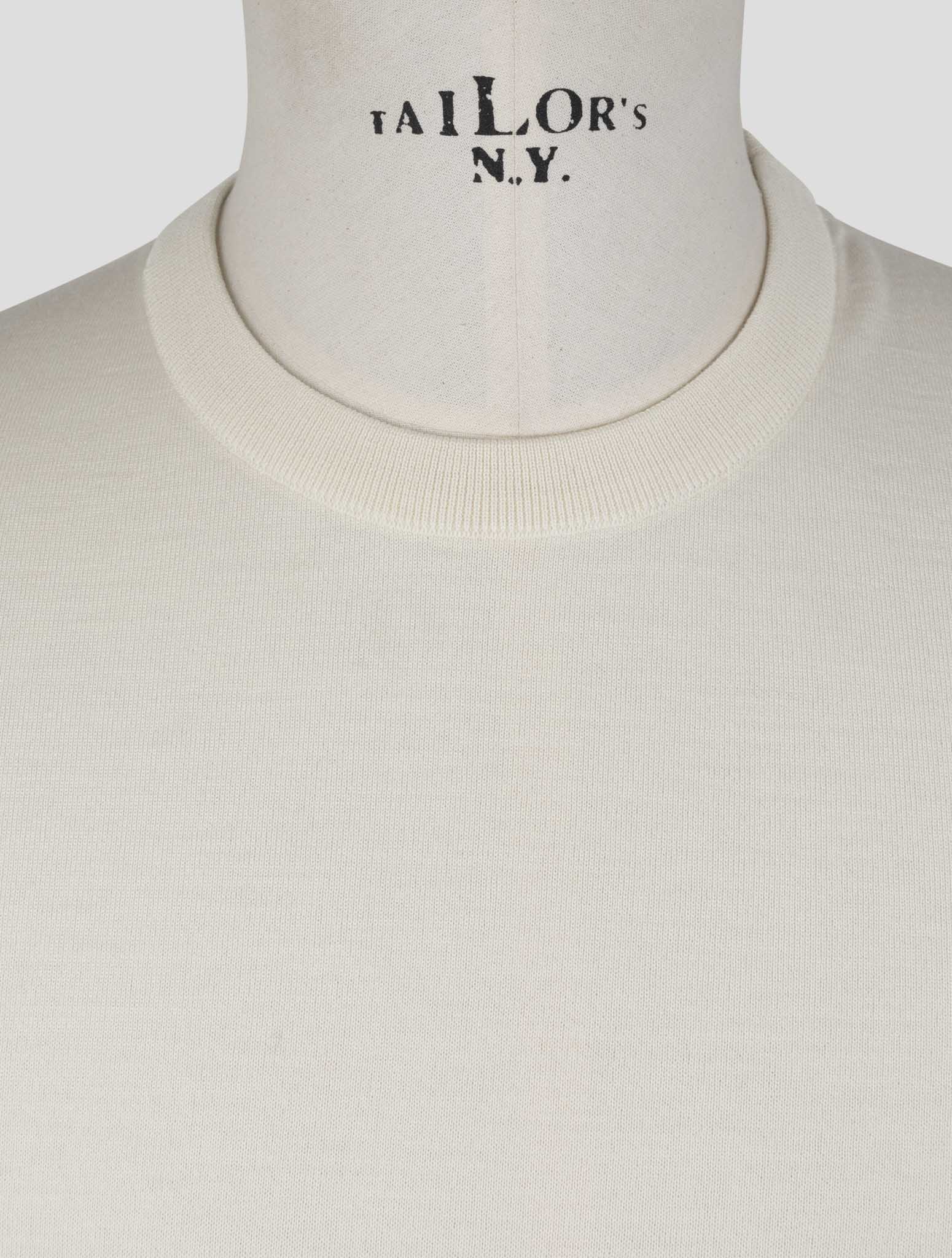Kiton Beige Wool 14 Micron Sweater Crewneck