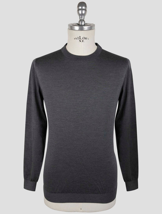 Kiton Dark Gray Cashmere Sweater Crewneck