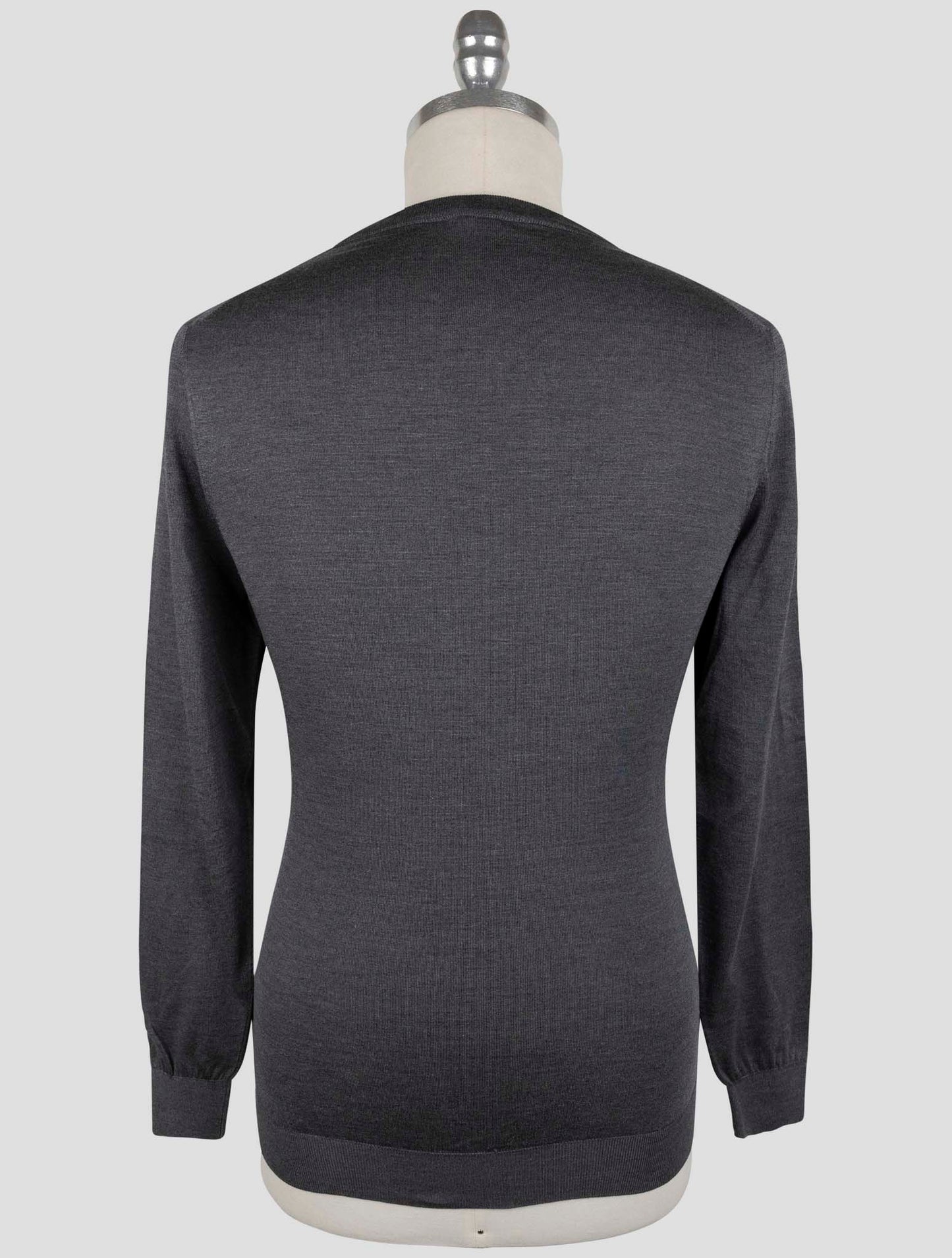 Kiton Dark Gray Cashmere Sweater Crewneck