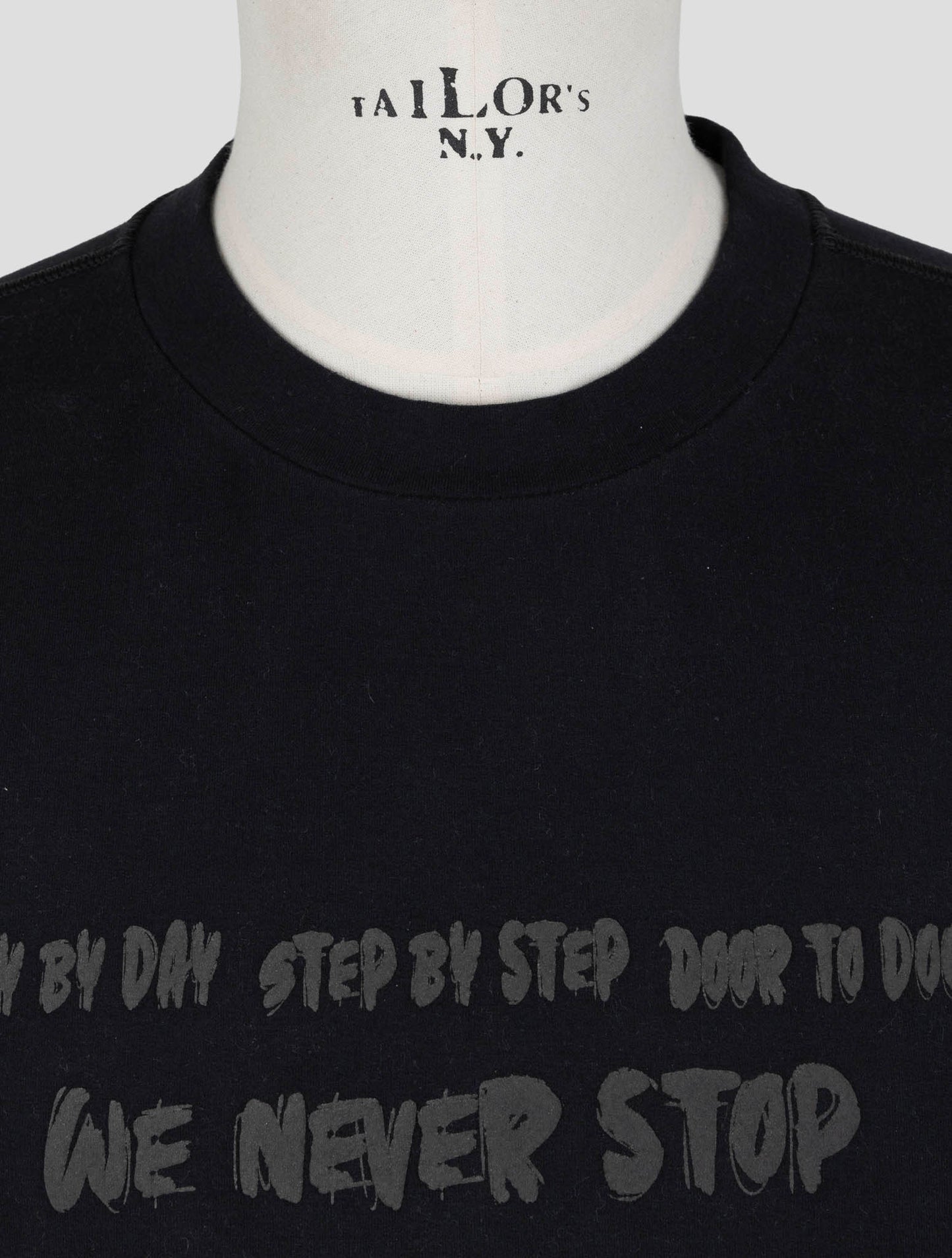 Kiton Black Cotton Ea Sweater Crewneck