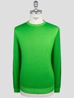 Kiton Green Cashmere Silk Sweater Crewneck