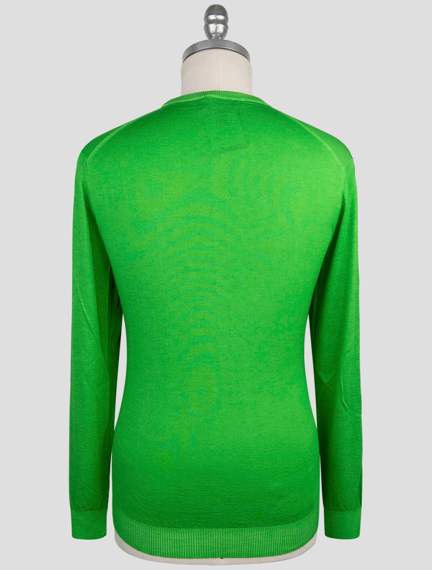 Kiton Green Cashmere Silk Sweater Crewneck