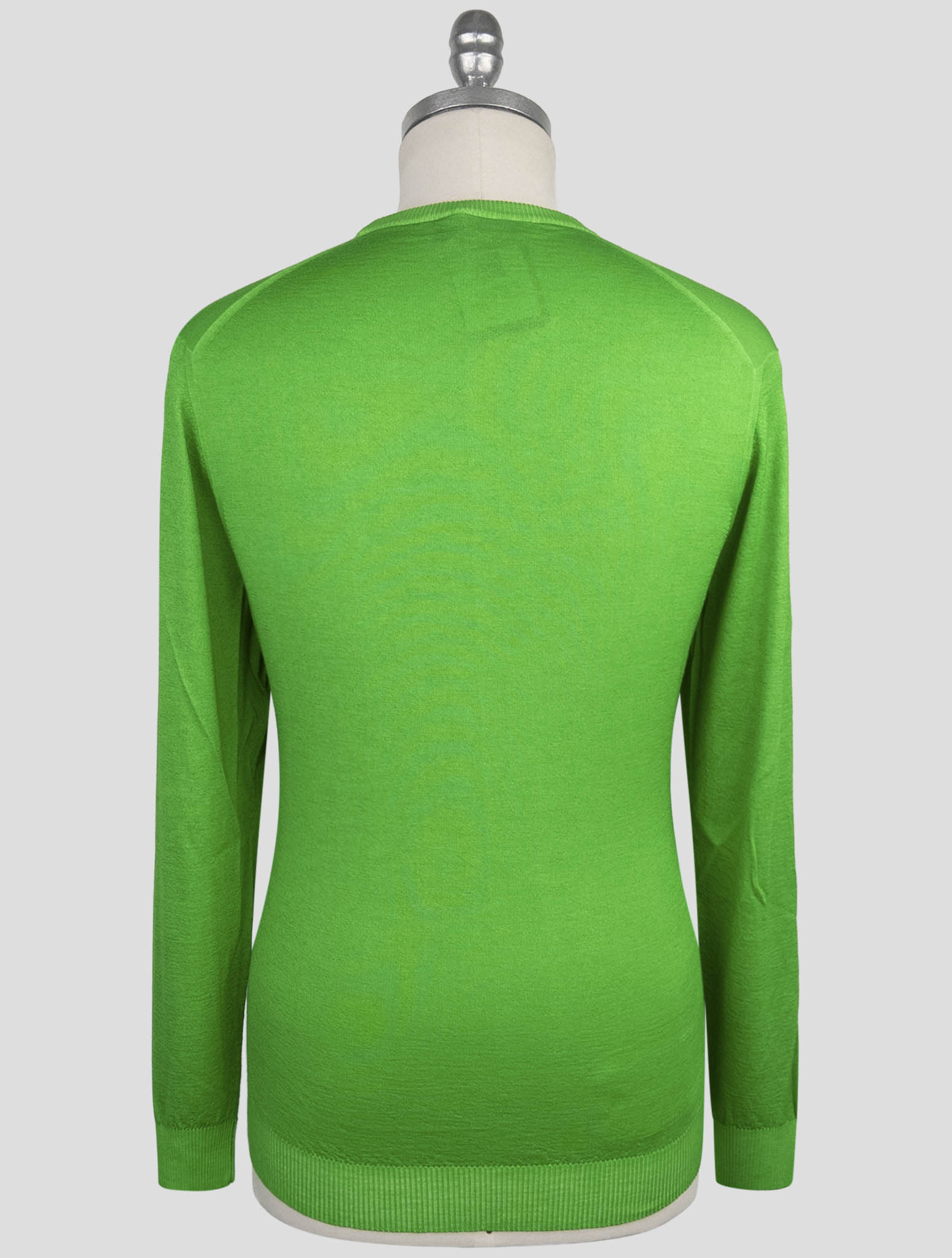 Kiton Green Cashmere Silk Sweater Crewneck
