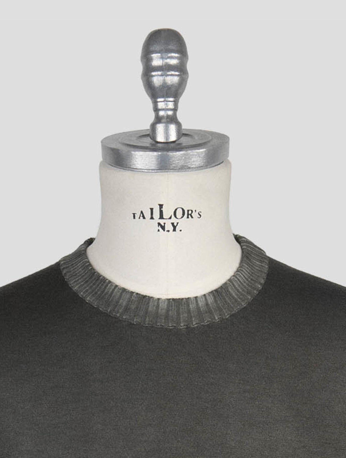 Kiton Brown Cashmere Silk Sweater Crewneck