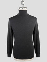 Kiton Gray Wool Sweater Turtleneck