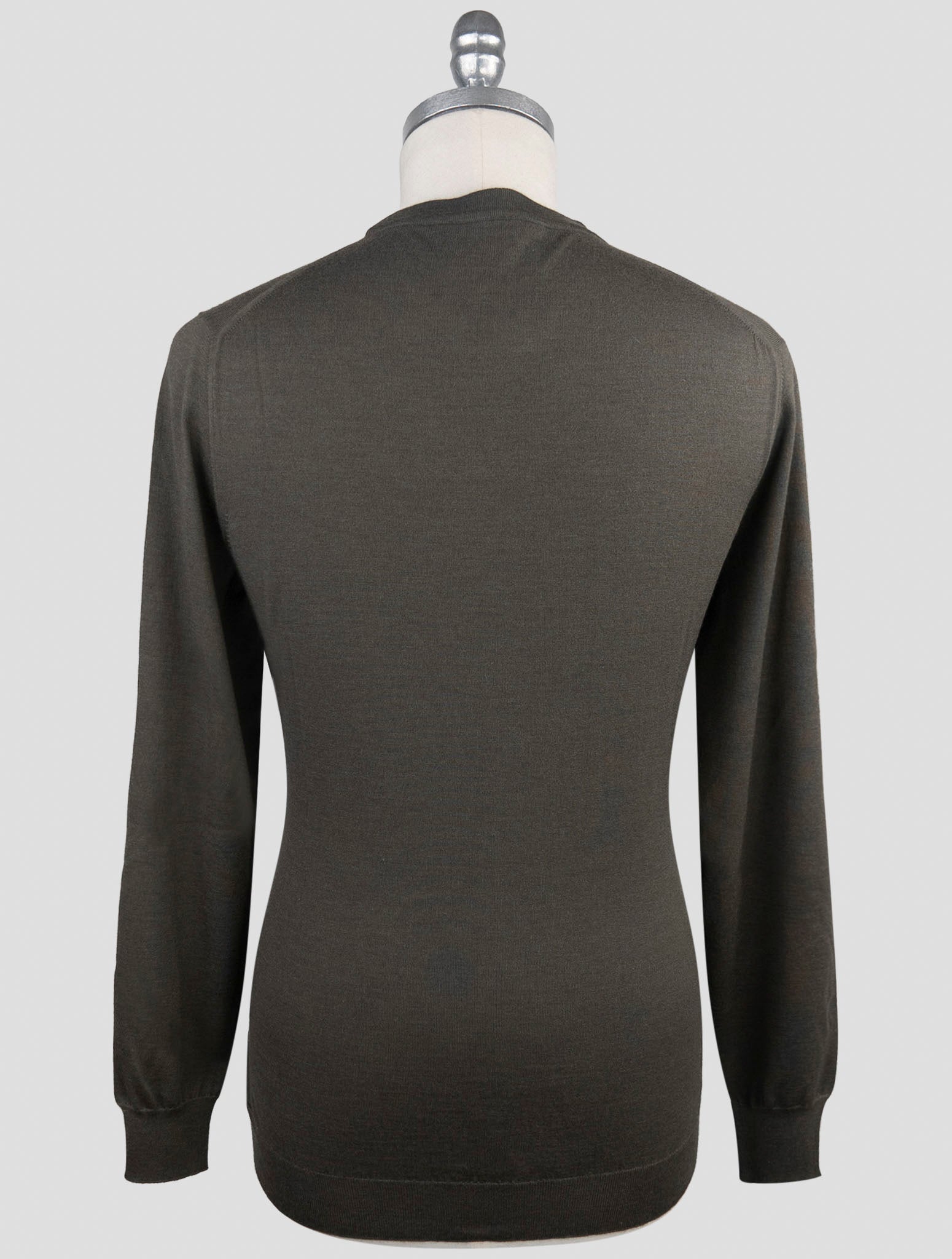Kiton Green Cashmere Silk Sweater Crewneck