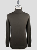 Kiton Green Cashmere Silk Sweater Turtleneck
