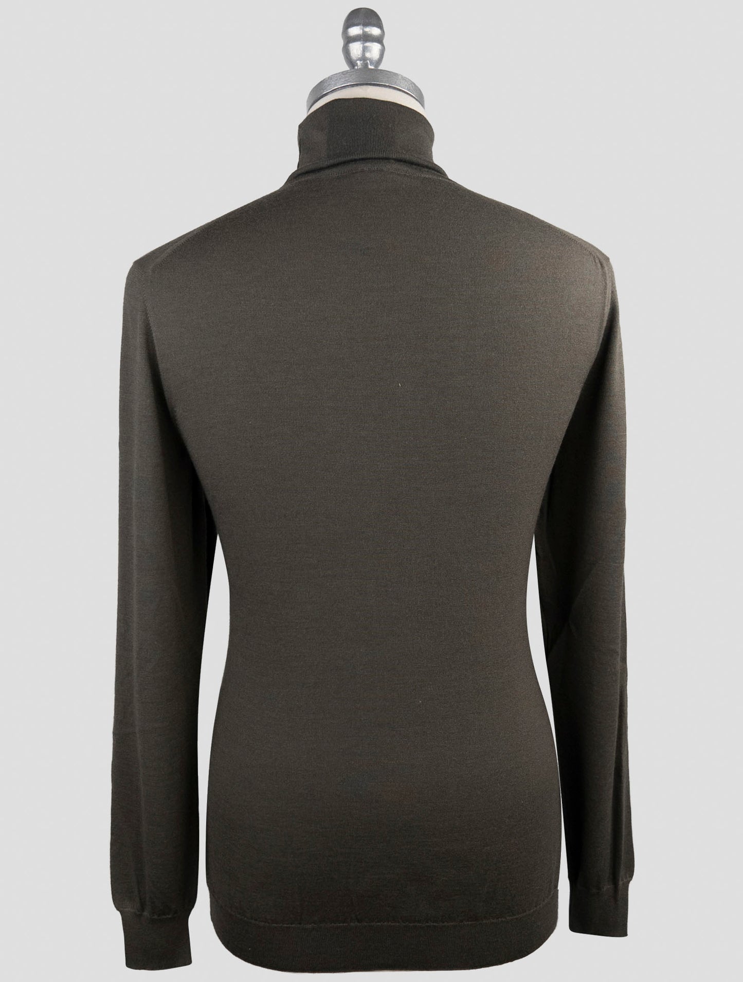 Kiton Green Cashmere Silk Sweater Turtleneck