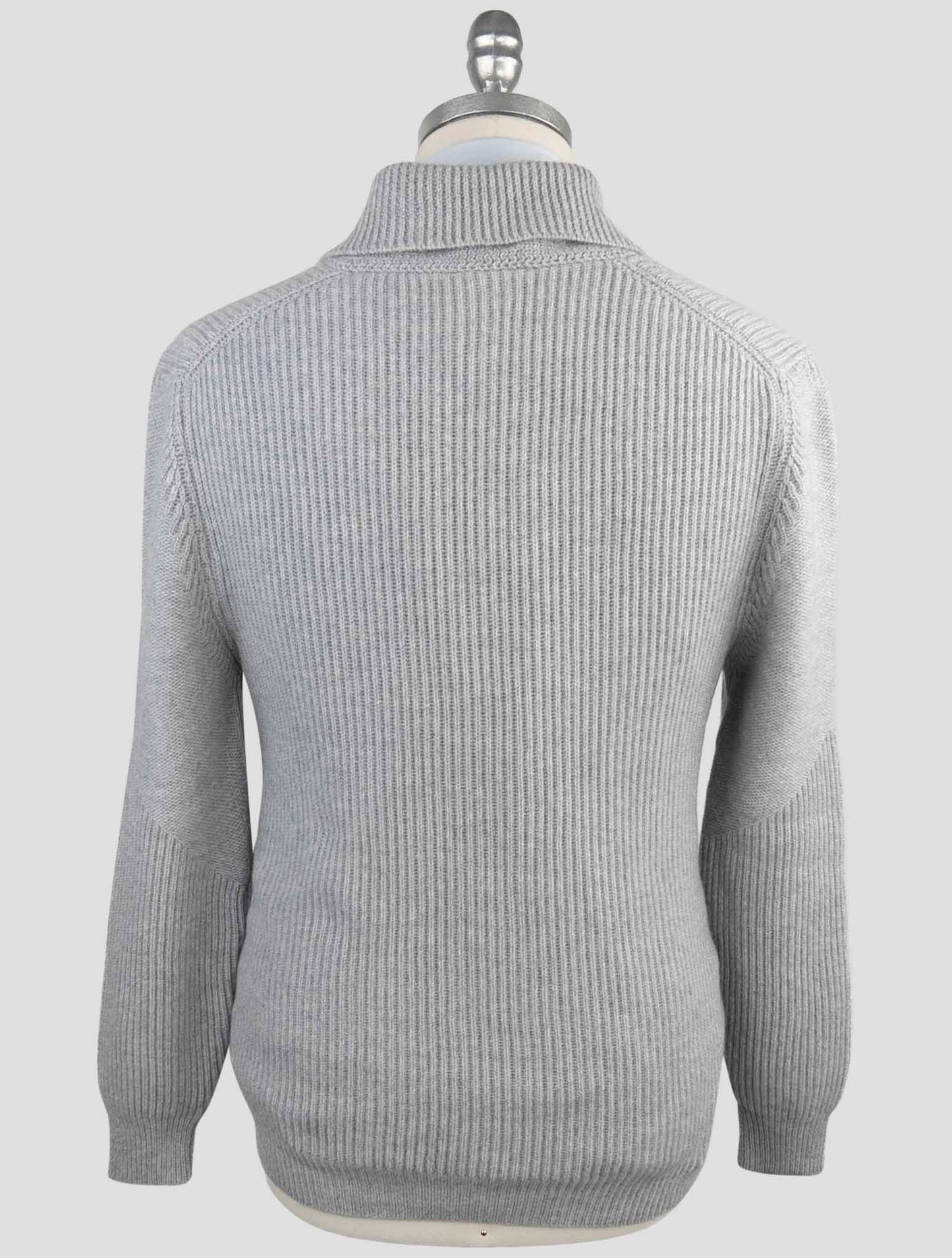 Kiton Gray Cashmere Sweater Cardigan