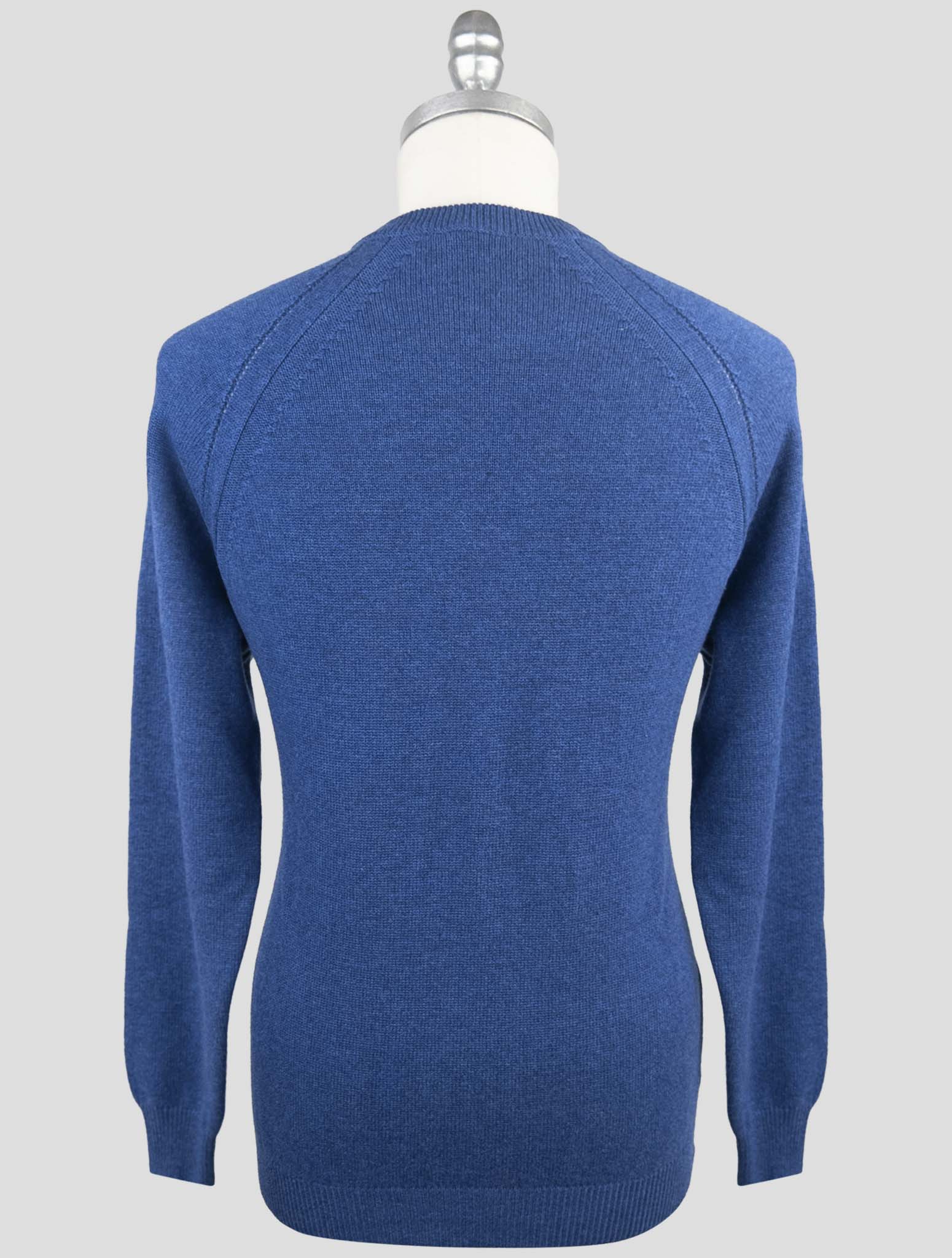 Kiton Blue Cashmere Sweater Crewneck