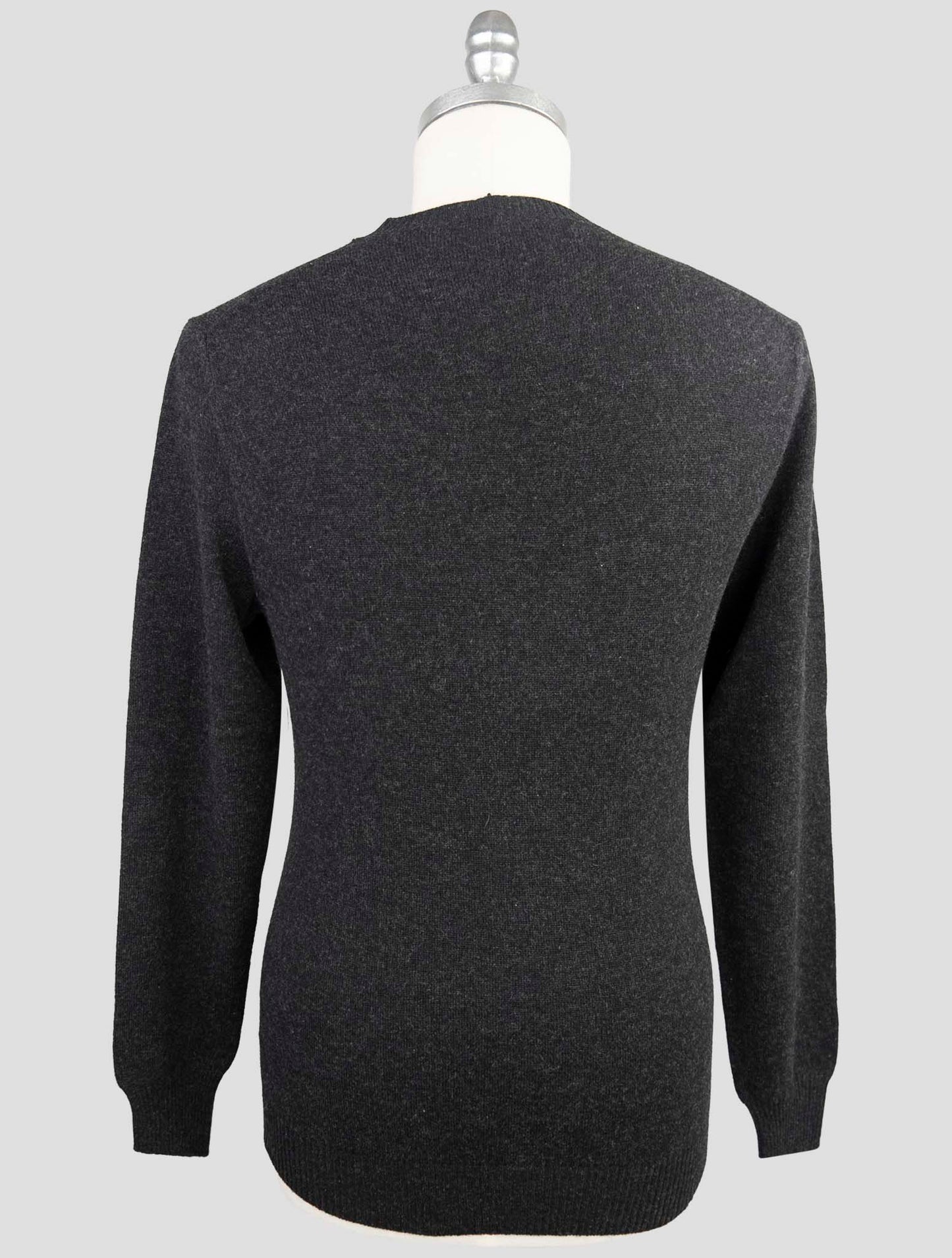 Kiton Dark Gray Cashmere Sweater V-Neck