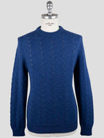 Kiton Blue Cashmere Sweater Crewneck