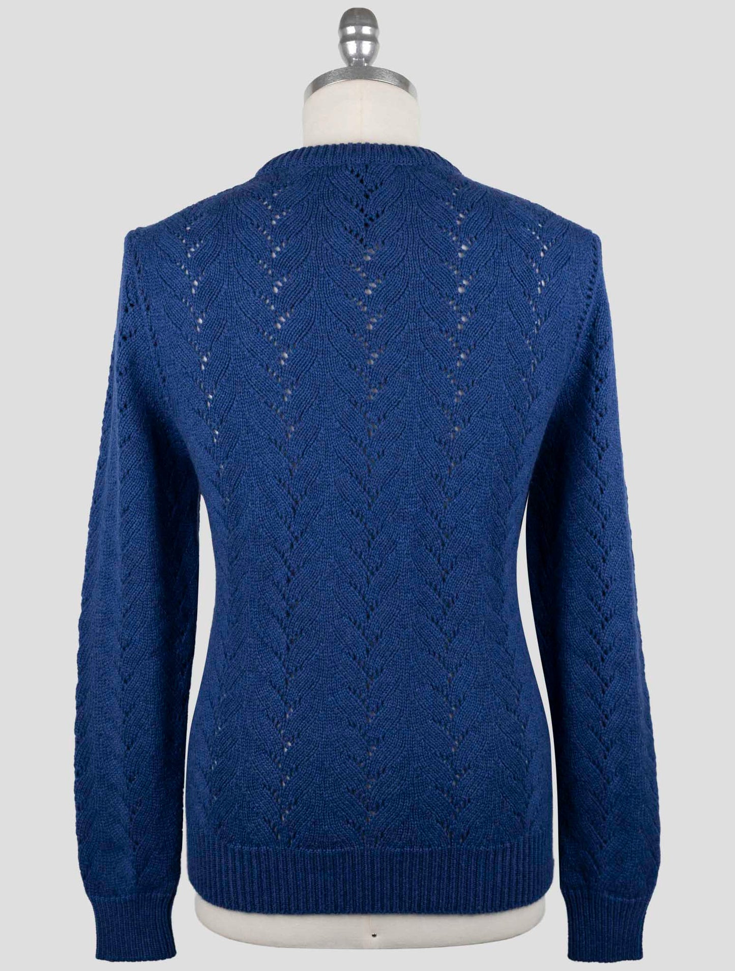 Kiton Blue Cashmere Sweater Crewneck