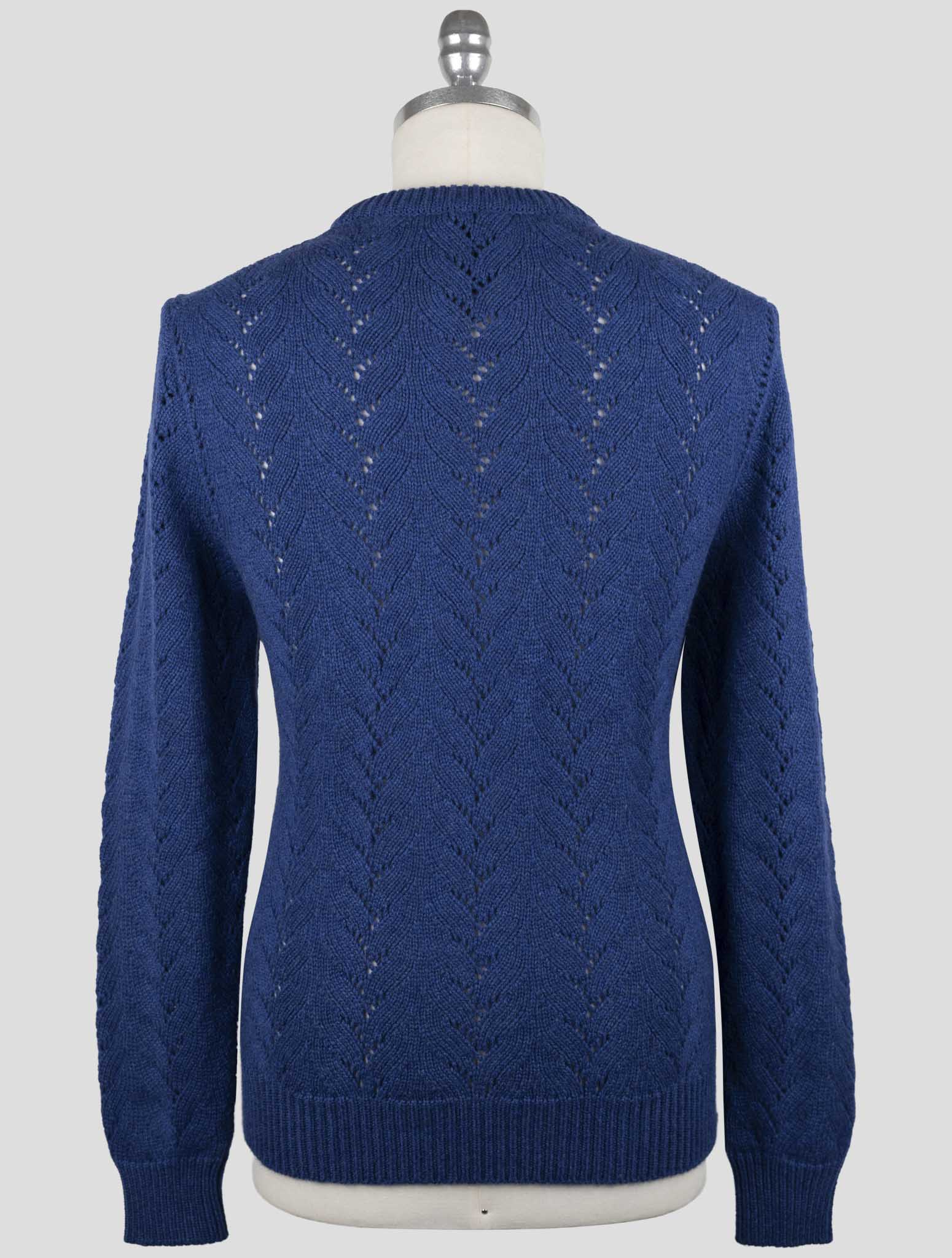 Kiton Blue Cashmere Sweater Crewneck