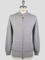 Kiton Gray Cashmere Sweater Full Zip