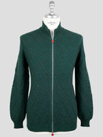 Kiton Green Cashmere Sweater Full Zip