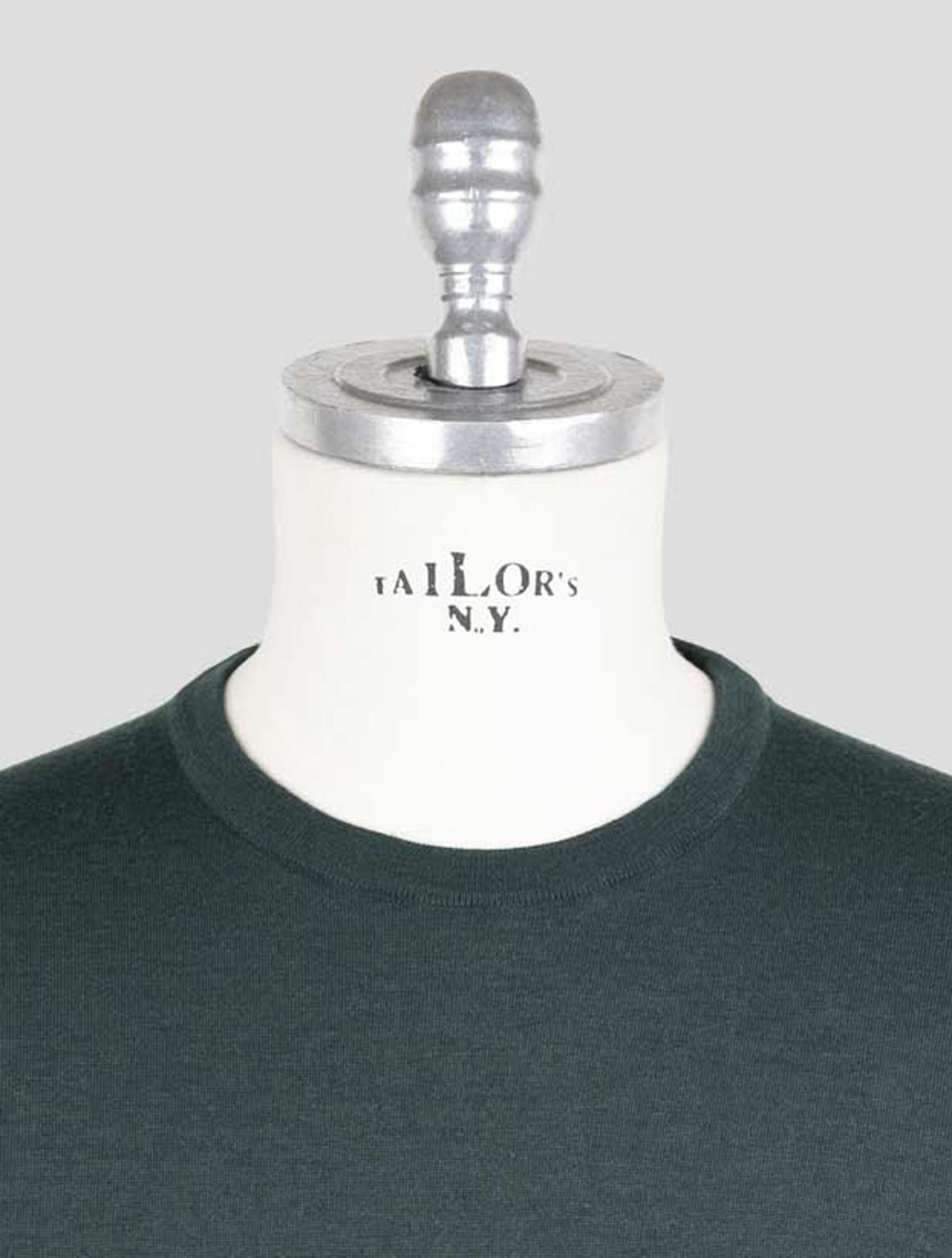 Kiton Green Cashmere Silk Sweater Crewneck
