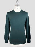 Kiton Green Cashmere Silk Sweater Crewneck
