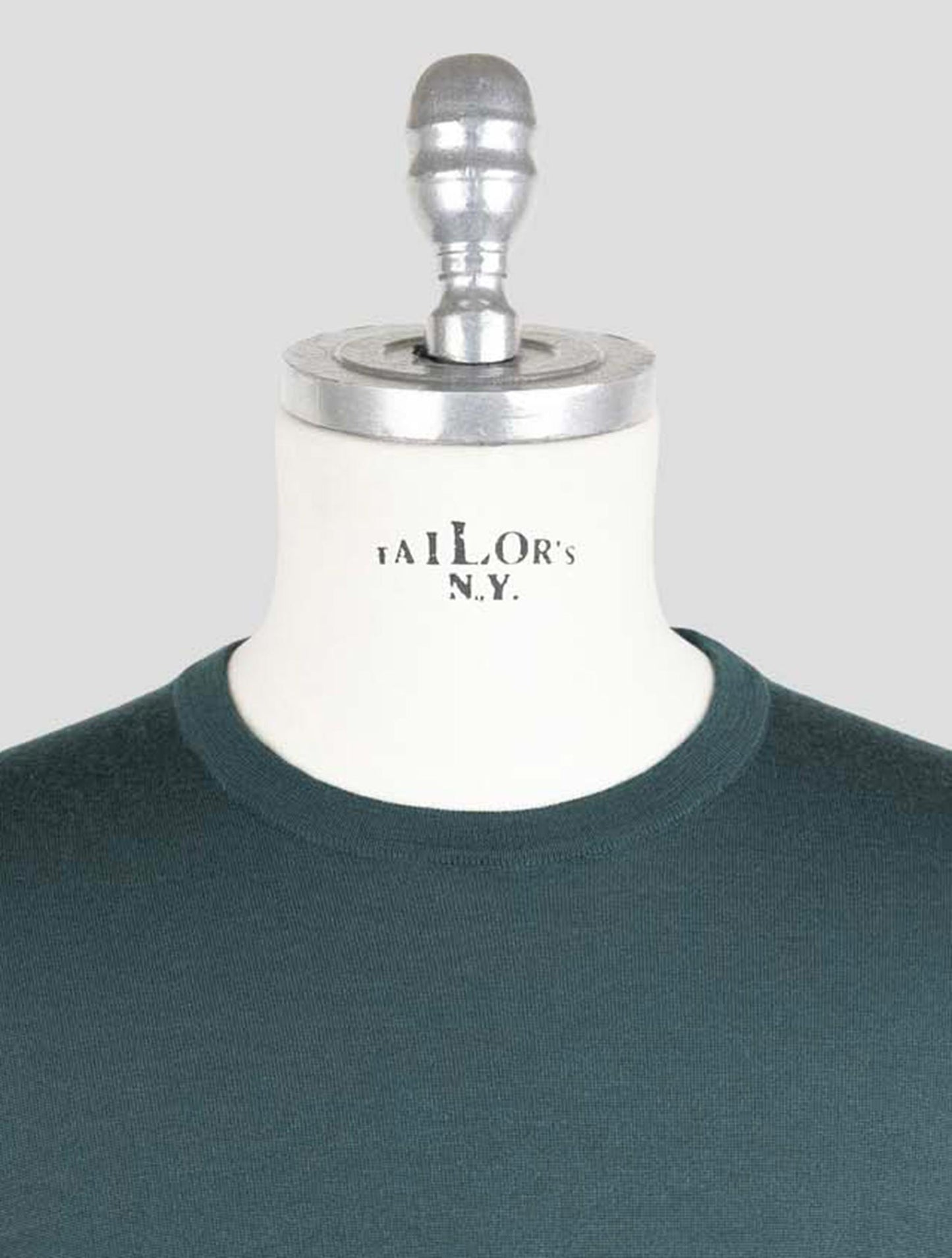Kiton Green Cashmere Silk Sweater Crewneck